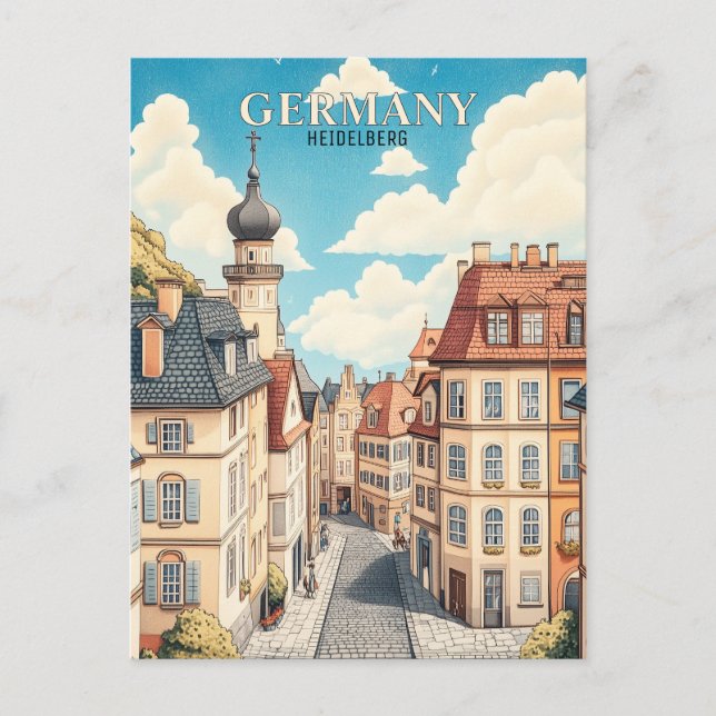 Postal Alemania Heidelberg Travel (Anverso)