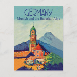Postal Alemania, Múnich y Alpes bávaros