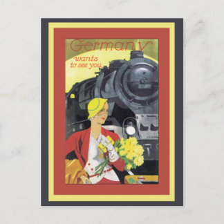 Postal Alemania quiere verte Vintage