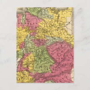 Postal Alemania, Suiza y el norte de Italia