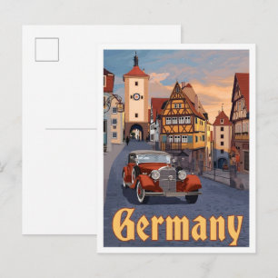 Postal Alemania Viajes Antiguos 