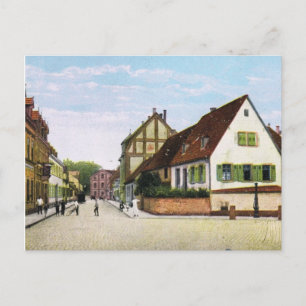 Postal Alemania Vintage, Germersheim Fischerstrasse