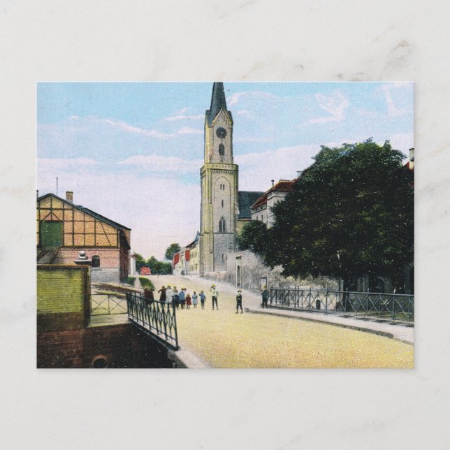 Postal Alemania Vintage, Germersheim Ringstrasse (Anverso)