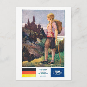 Postal Alemania Vintage Liga de Naciones