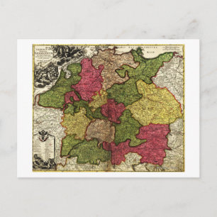 Postal AlemaniaMapa PanorámicoAlemania