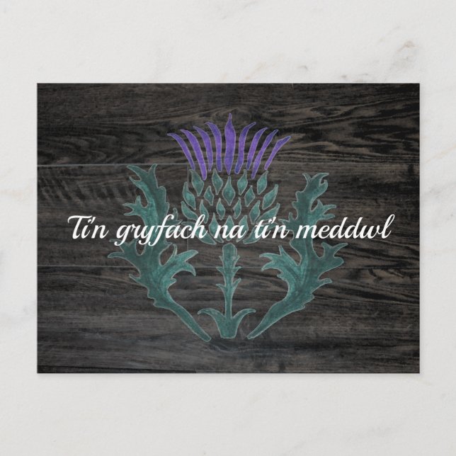 Postal Alentamiento de Cymraeg en Gales (Anverso)