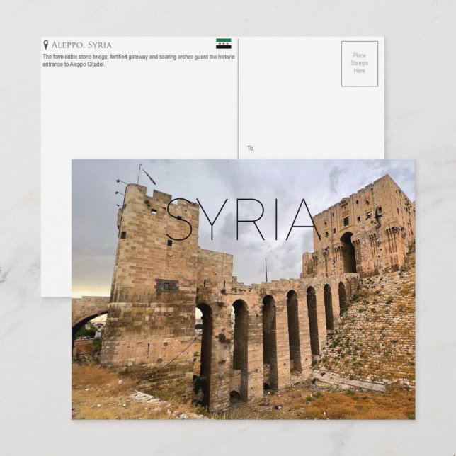 Postal Alepo, Siria Tarjeta Postal (Anverso / Reverso)