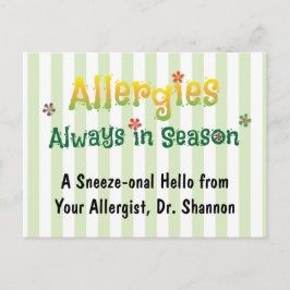 Postal Alergias - Siempre en temporada