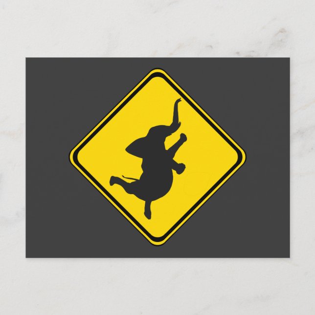 Postal Alerta: ¡Bailando Elefante Xing! (Anverso)