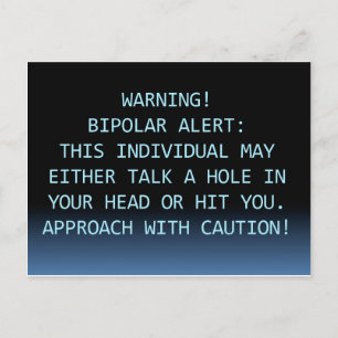 POSTAL ALERTA BIPOLAR DE ADVERTENCIA