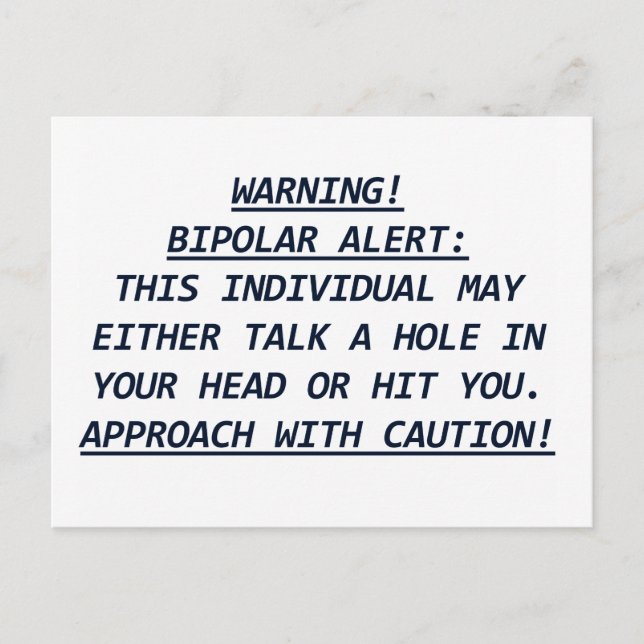 POSTAL ALERTA BIPOLAR DE ADVERTENCIA4 (Anverso)