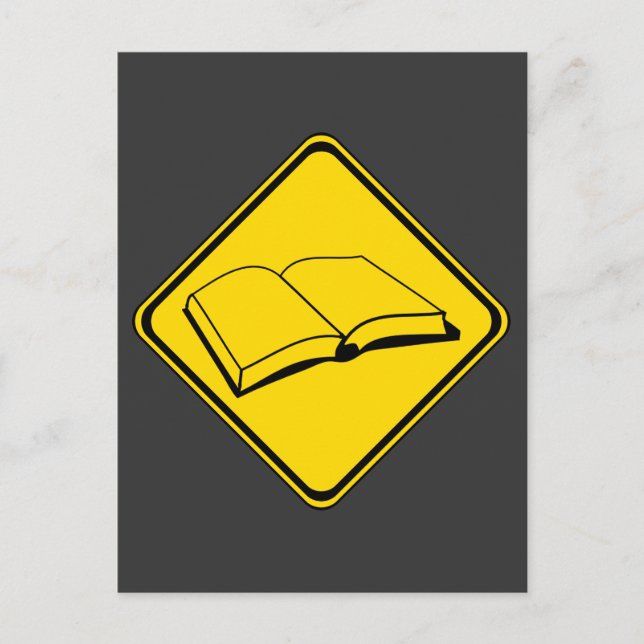 Postal Alerta: ¡Libros por delante! (Anverso)