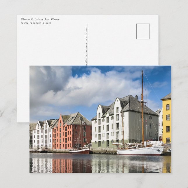 Postal Alesund Noruega (Anverso / Reverso)