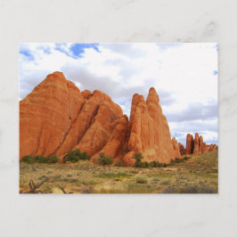 Postal Aletas de arenisca, Parque Nacional Arches, Utah,