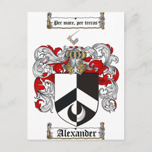 Postal Alexander Coat of Arms / Alexander Family Crest