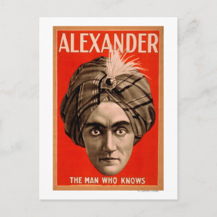 Postal Alexander el hombre que conoce al Poster mágico