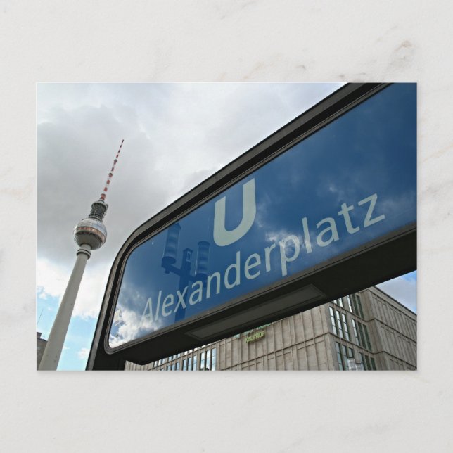 Postal Alexanderplatz U-Bahn & Fernsehturm (Anverso)