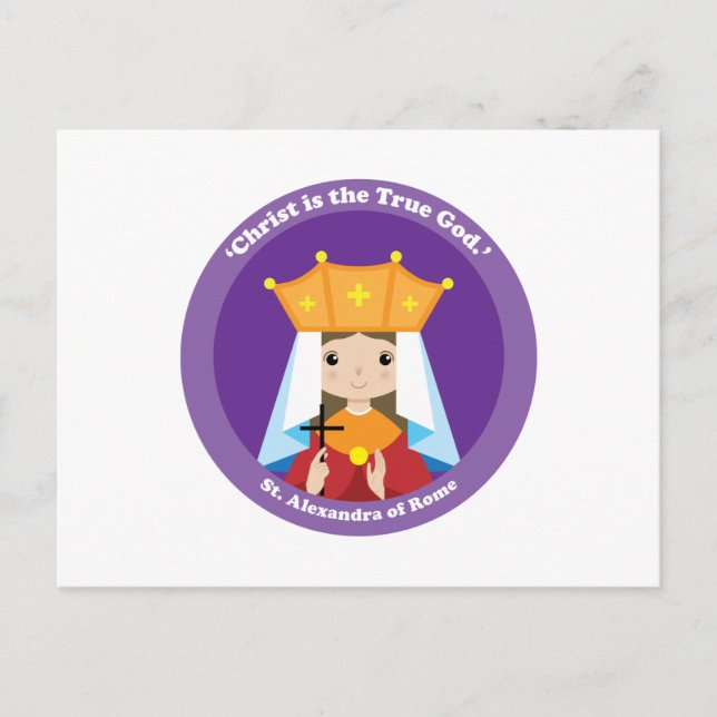 Postal Alexandra de Roma (Anverso)