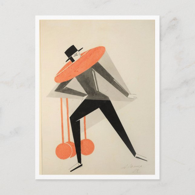 Postal Alexandra Exter - sketch 1924 (Anverso)