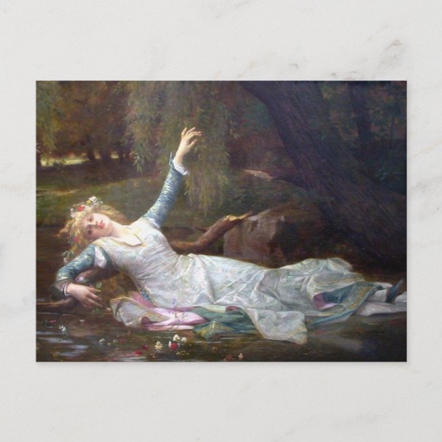 Postal Alexandre Cabanel - Ophelia (Anverso)