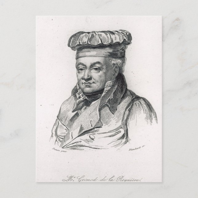 Postal Alexandre Grimod de la Reyniere (Anverso)