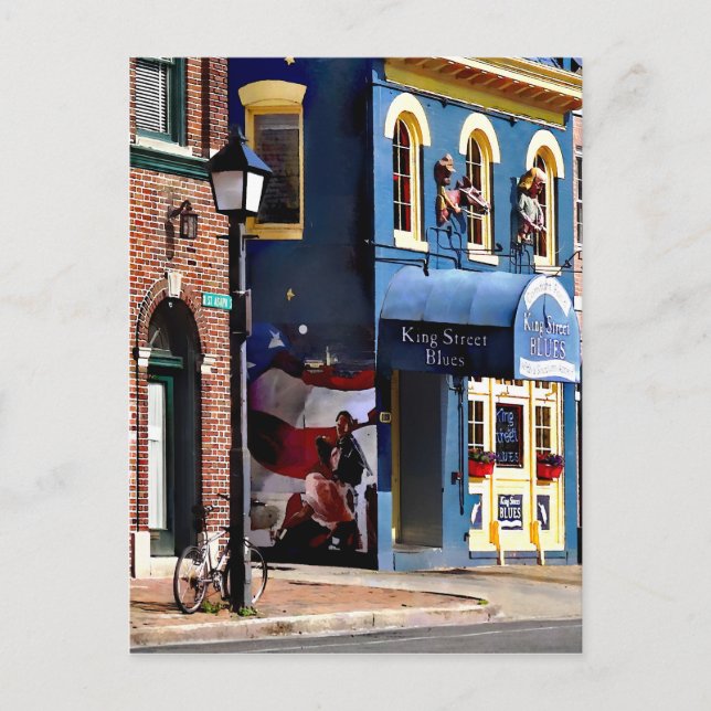 Postal Alexandria VA - Estacionan bicicleta en N Saint As (Anverso)