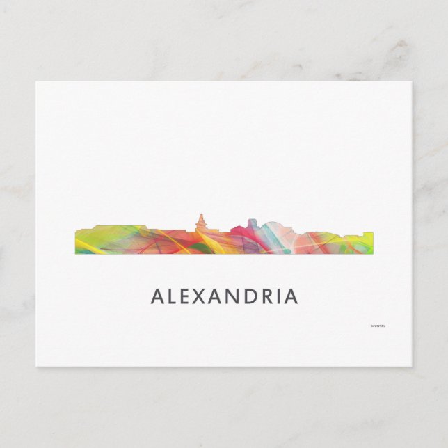 POSTAL ALEXANDRIA VIRGINIA SKYLINE BW1 - (Anverso)