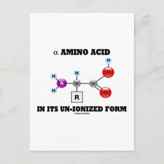Postal alfa Amino Ácido En Su Forma No Ionizada (Molécula