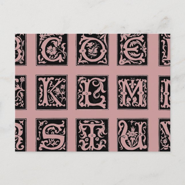 Postal alfabeta (Anverso)