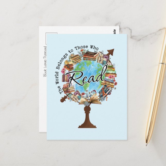 Postal Alfabetización encantadora (Anverso/Reverso In Situ)