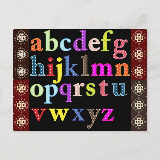 Postal Alfabeto (Anverso)
