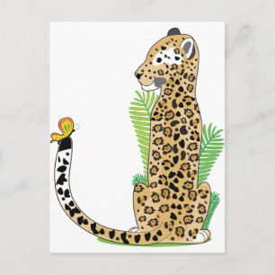 Postal Alfabeto animal Jaguar