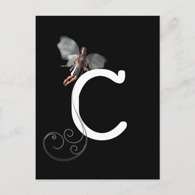 Postal Alfabeto de hadas (Anverso)