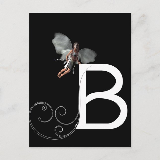 Postal Alfabeto de hadas (Anverso)