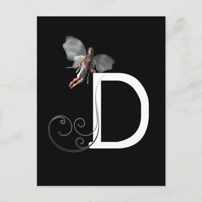 Postal Alfabeto de hadas (Anverso)