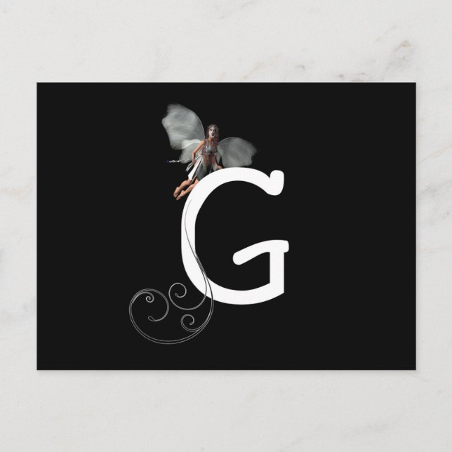 Postal Alfabetos de hadas (Anverso)