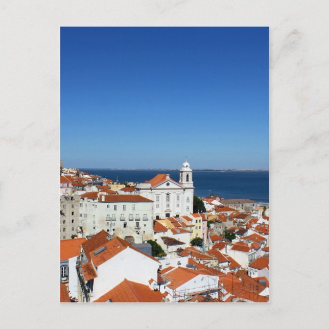 Postal Alfama, Lisboa, Portugal (Anverso)