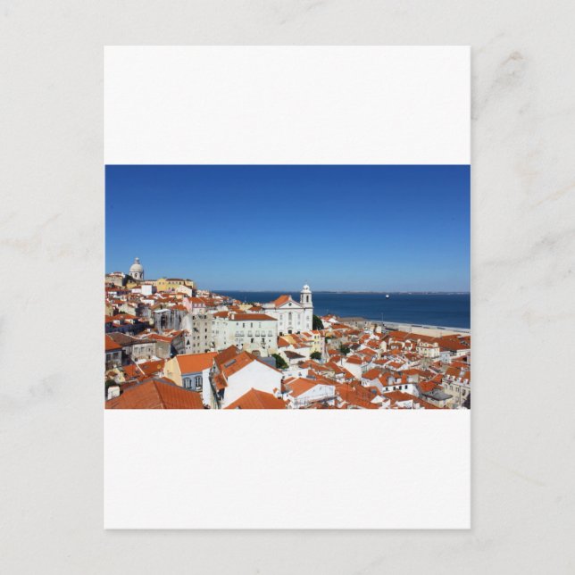 Postal Alfama, Lisboa, Portugal (Anverso)