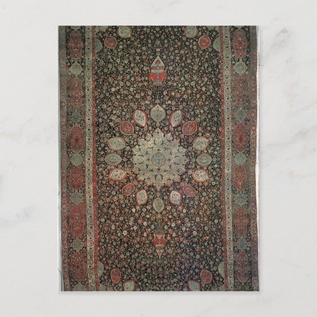 Postal Alfombra de Ardabil hecha para la mezquita en Arda (Anverso)