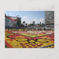 Alfombra de flores en Tel Aviv