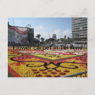 Postal Alfombra de flores en Tel Aviv
