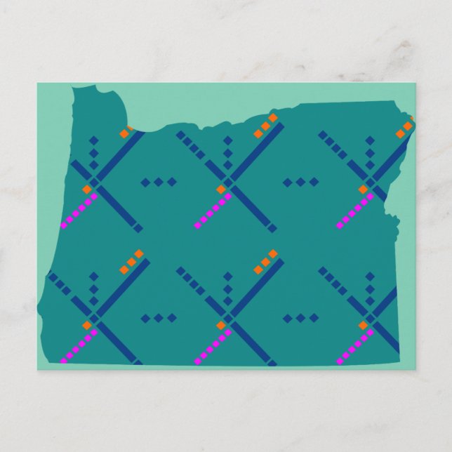 Postal Alfombra del aeropuerto PDX de Portland Oregon (Anverso)