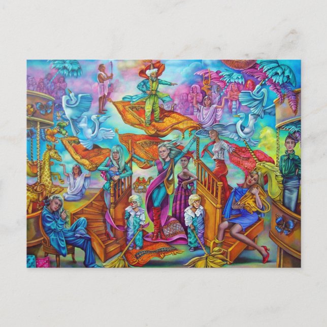 Postal Alfombra mágica (Anverso)