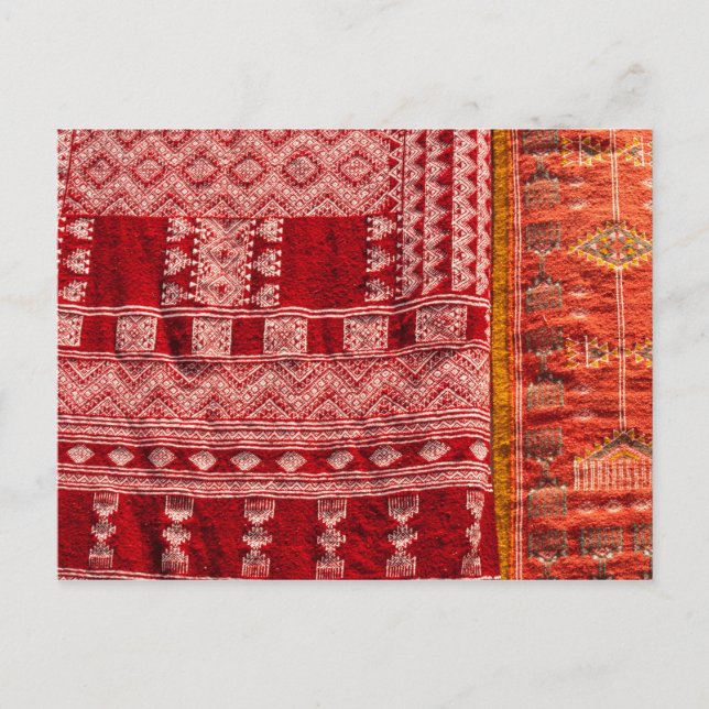 Postal Alfombra roja en el mercado (Anverso)