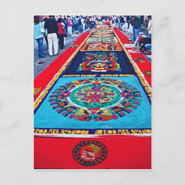 Postal Alfombras de La Antigua 2 (Anverso)