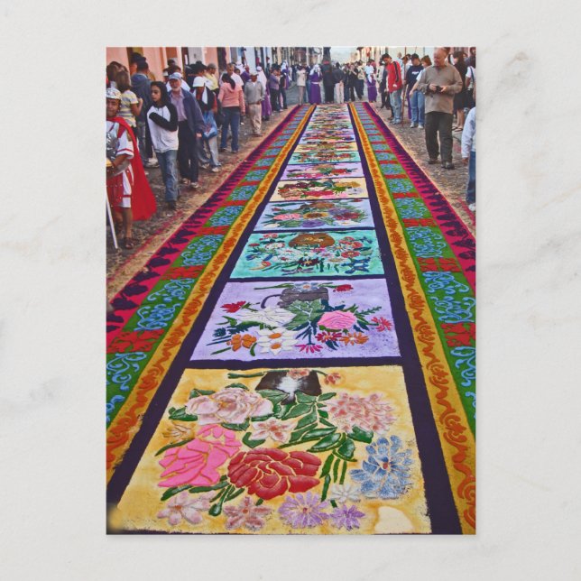 Postal Alfombras de La Antigua 4 (Anverso)