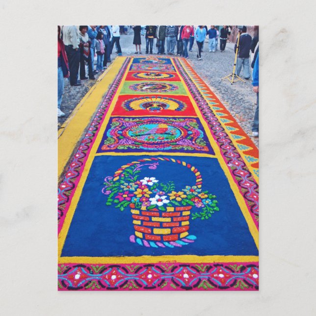 Postal Alfombras de La Antigua 6 (Anverso)