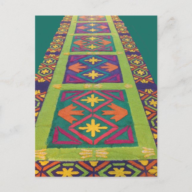 Postal Alfombras de La Antigua 9 (Anverso)