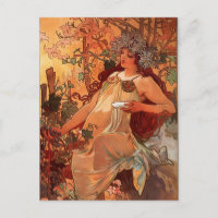 Alfons Mucha - Cuatro temporadas - EL OTOÑO