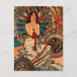 Postal Alfons Mucha Monaco Monte Carlo